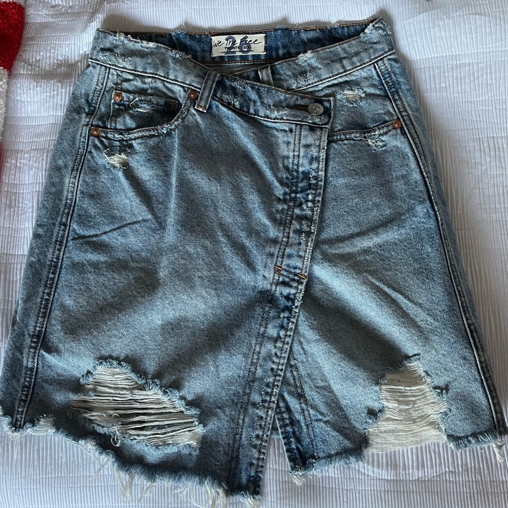 Free People Denim Skirt